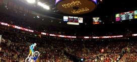 NBA Halftime bike show by Kenny Belaey at the PDX Trailblazers game